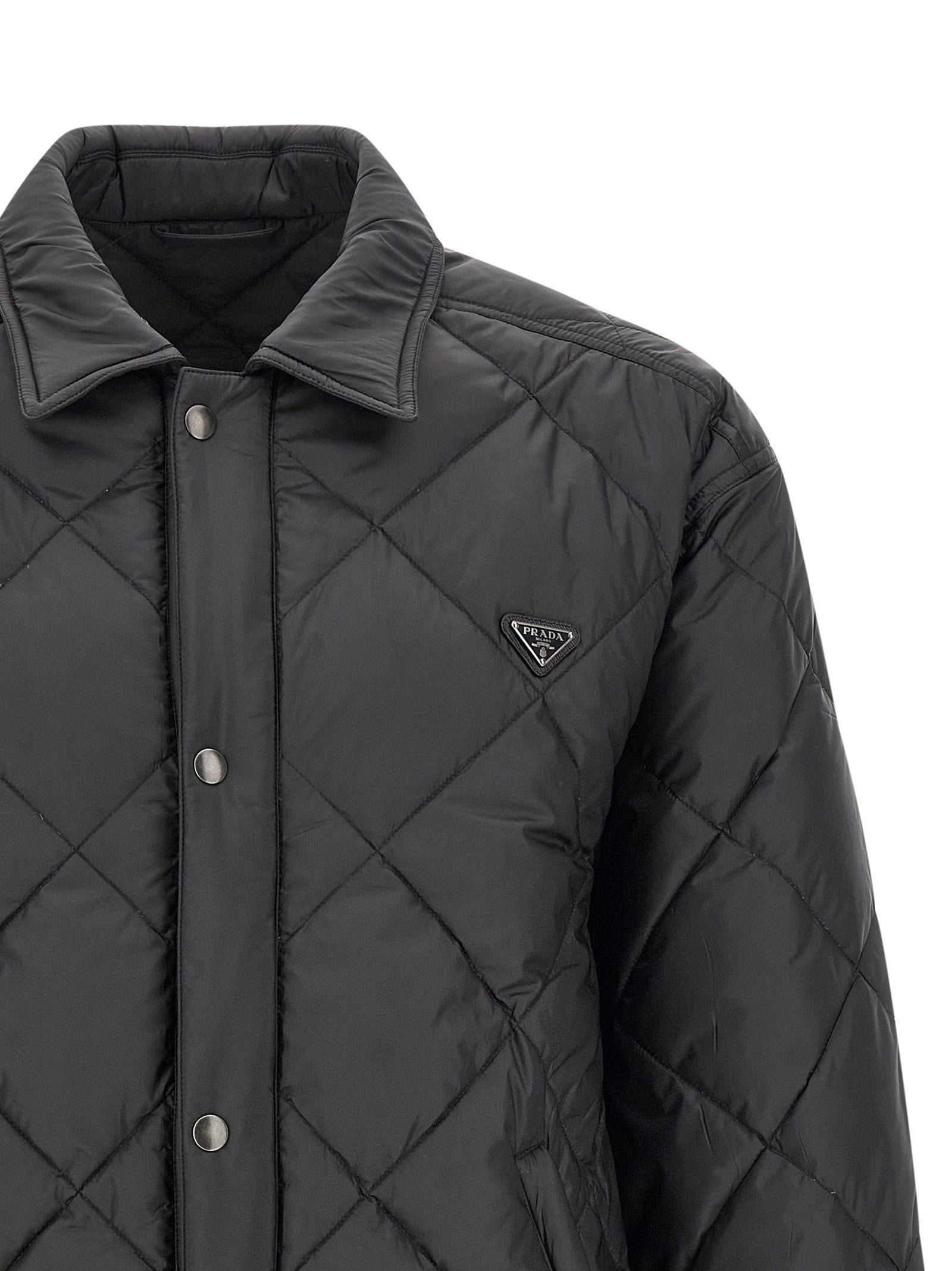 PRADA Quilted Down Jacket Black