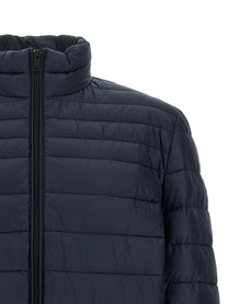 HUGO BOSS Quilted Down Jacket Blue