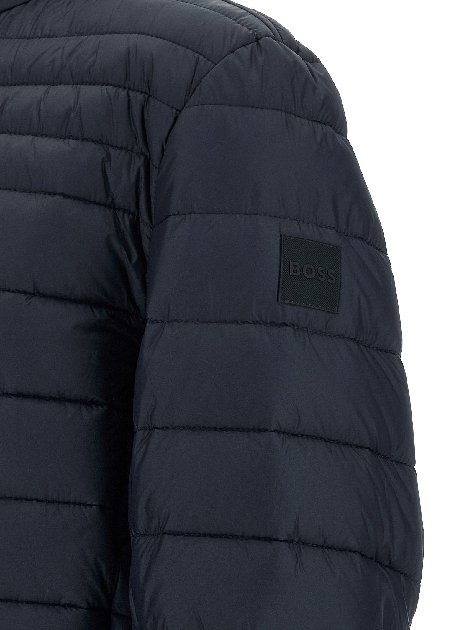 HUGO BOSS Quilted Down Jacket Blue