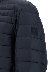 HUGO BOSS Quilted Down Jacket Blue