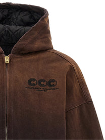 Willy Chavarria Quilted Juggernaut Jacket Brown