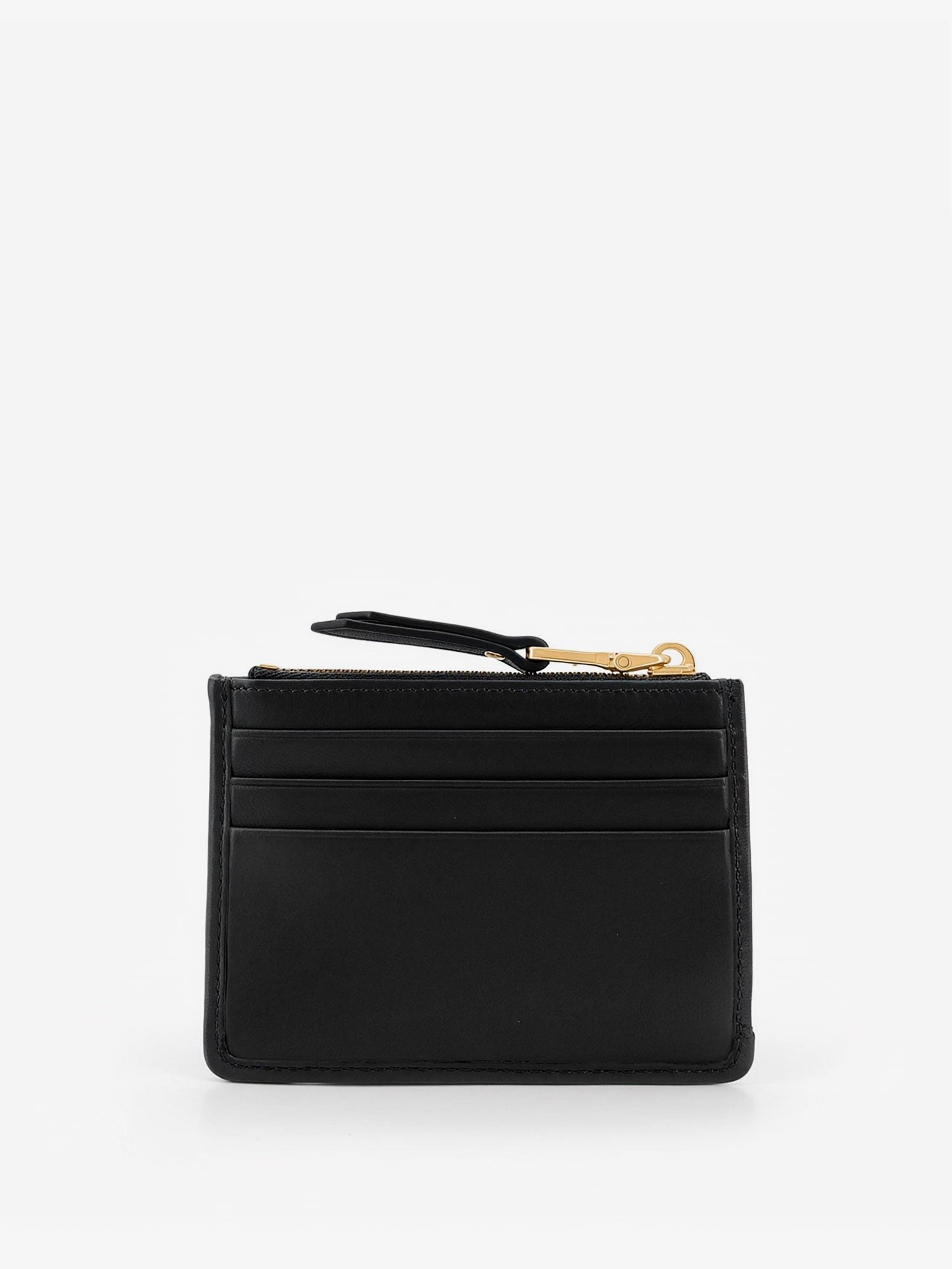 Miu Miu Women's Quilted Leather Card Holder Black