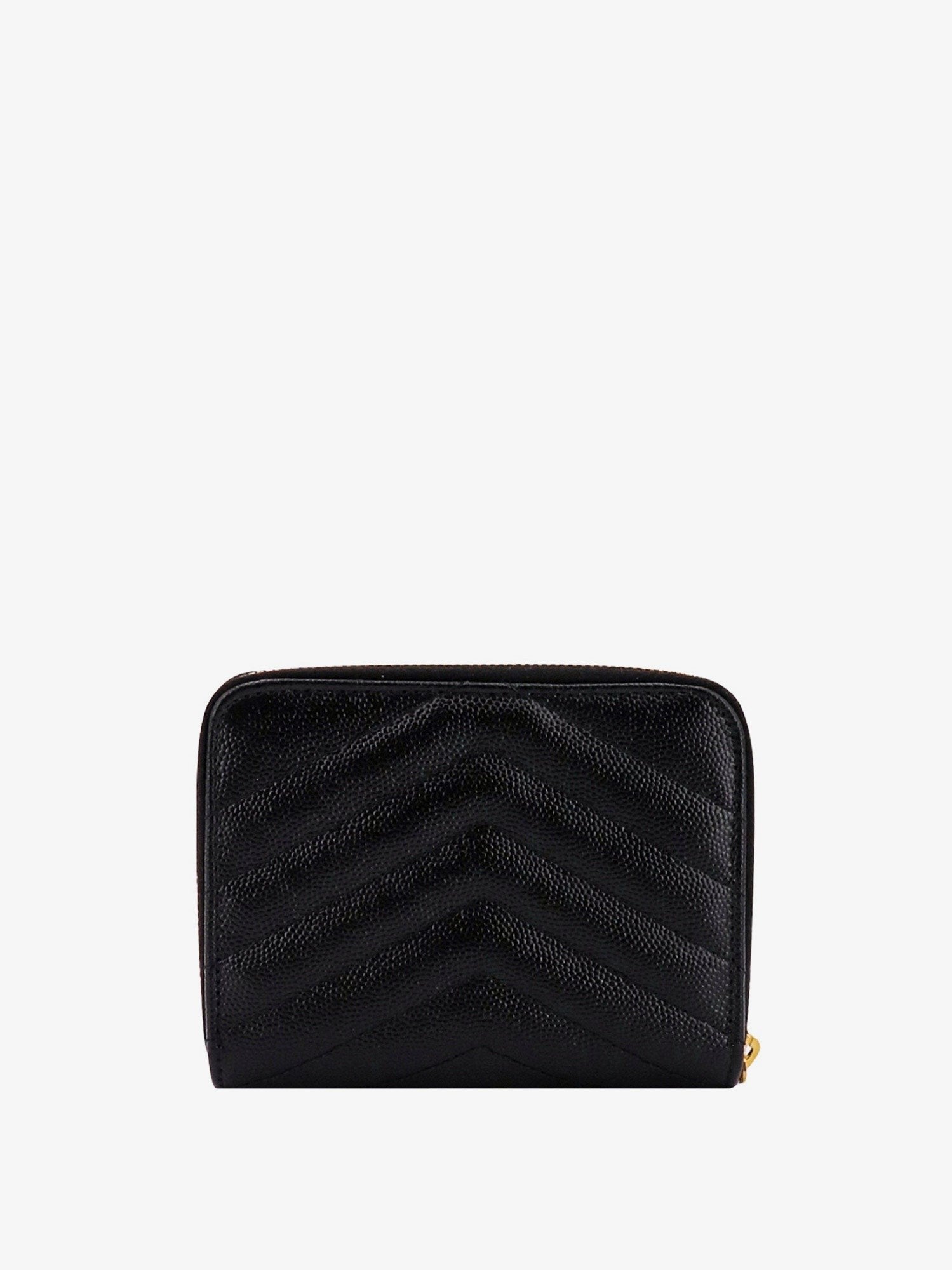Saint Laurent Women's Quilted Leather Wallet Black