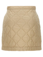 Burberry Quilted Nylon Skirt Beige, view 2