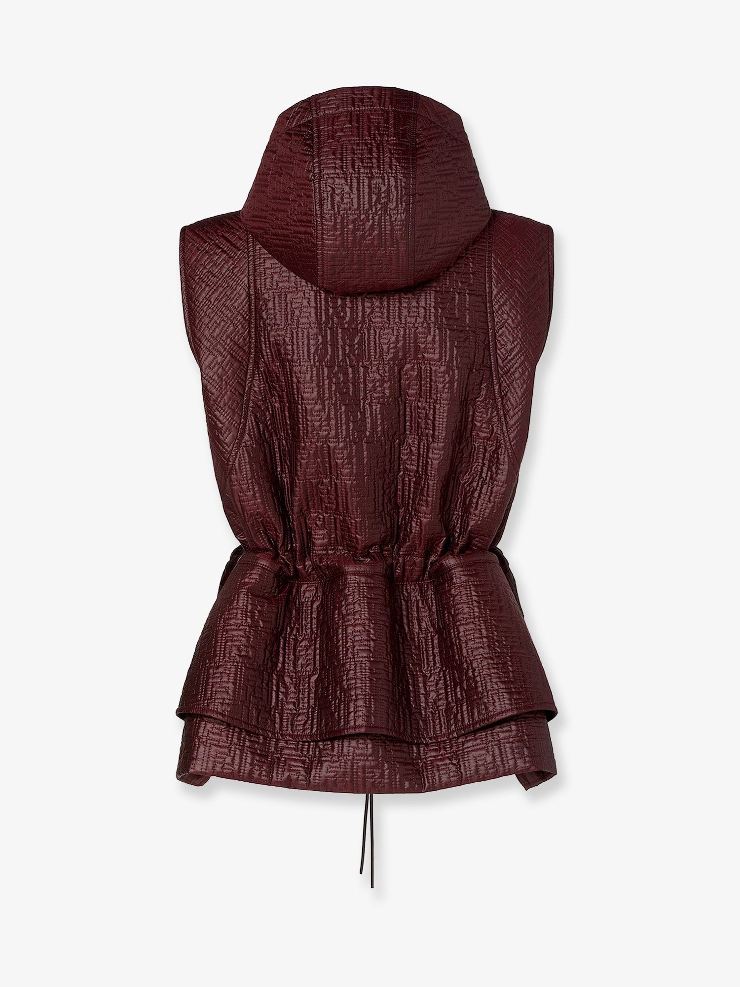 Fendi Women's Quilted Nylon Vest Purple