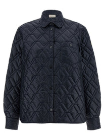 Moncler Quilted Overshirt Blue