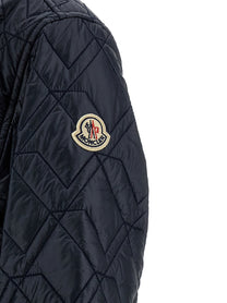 Moncler Quilted Overshirt Blue