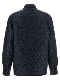 Moncler Quilted Overshirt Blue