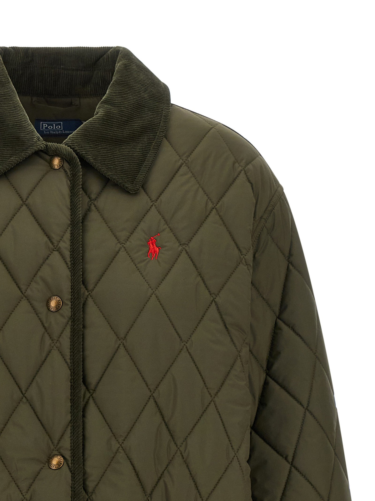 Polo Ralph Lauren Quilted Padded Jacket Green, view 3