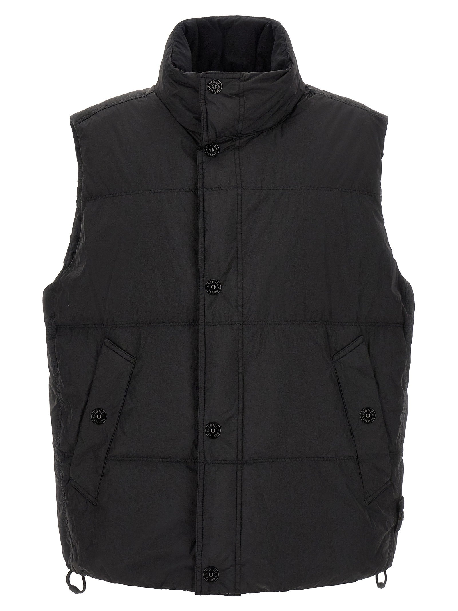 Stone Island Quilted Padded Vest Black