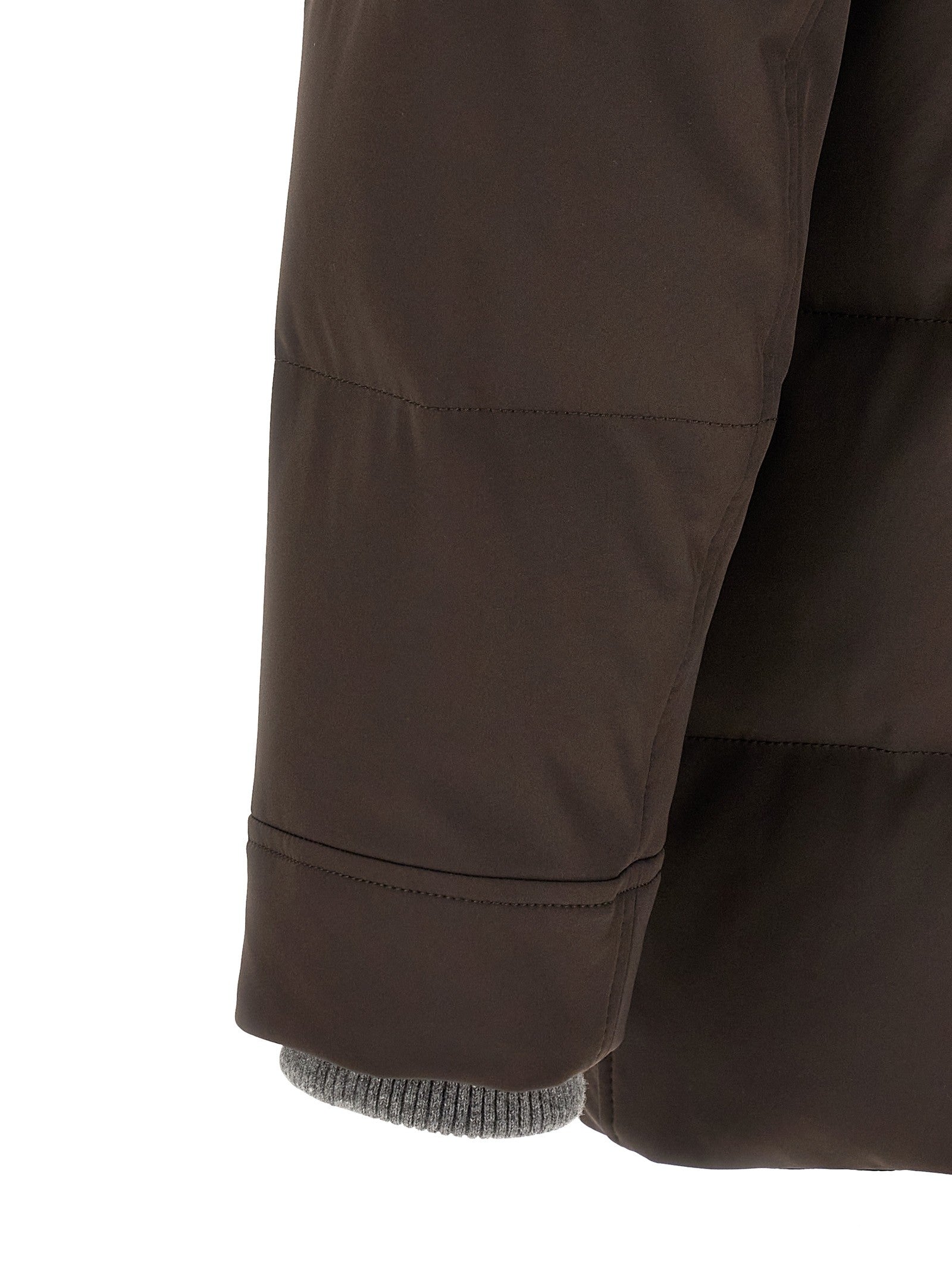Brunello Cucinelli Quilted Parka Brown