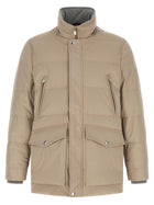 Brunello Cucinelli Quilted Parka Beige, view 2