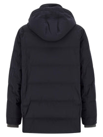 Brunello Cucinelli Quilted Parka Blue