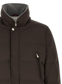 Brunello Cucinelli Quilted Parka Brown