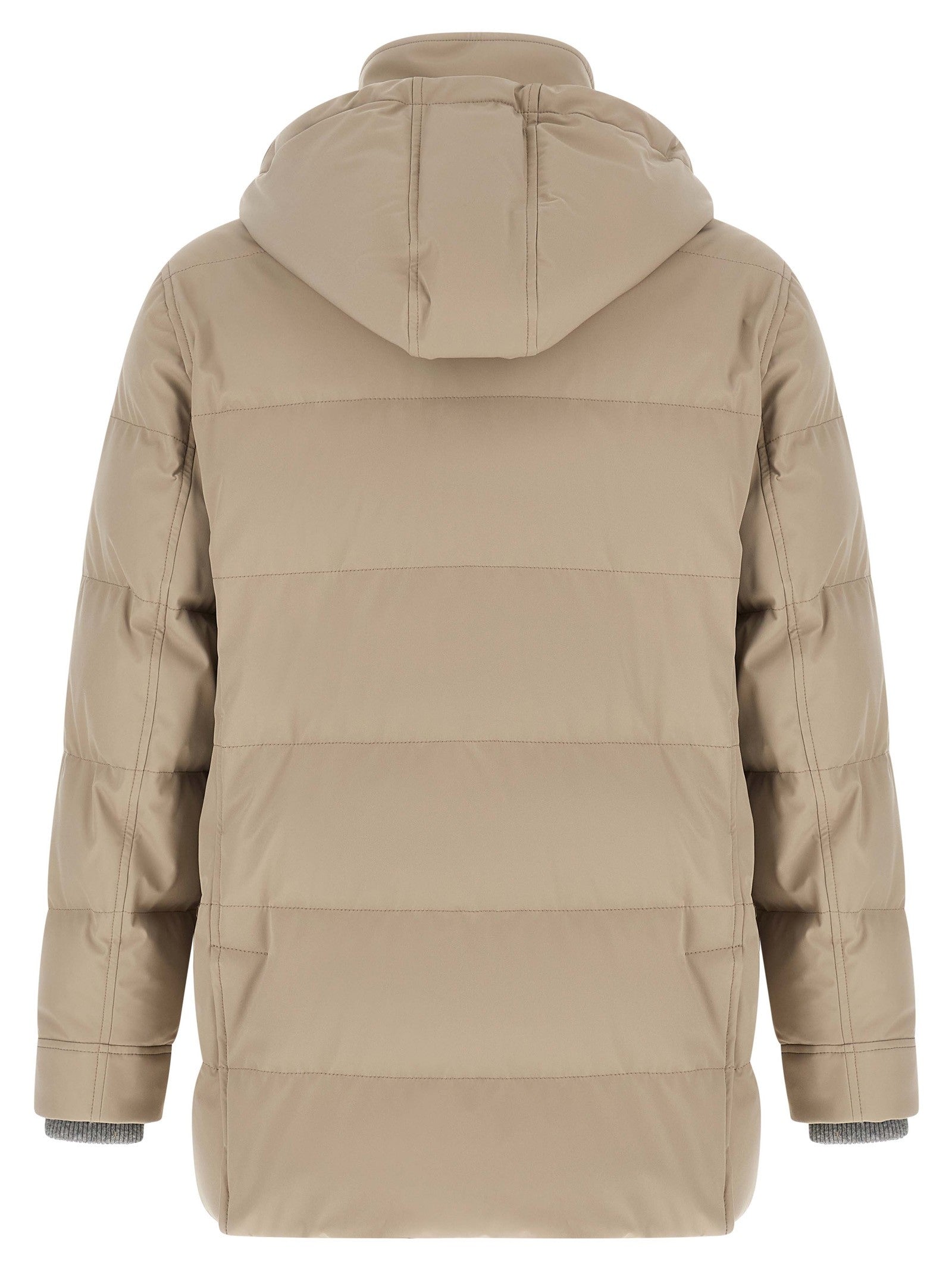 Brunello Cucinelli Quilted Parka Beige