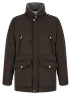 Brunello Cucinelli Quilted Parka Brown, view 2