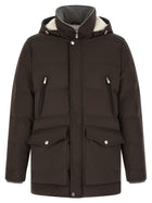Brunello Cucinelli Quilted Parka Brown