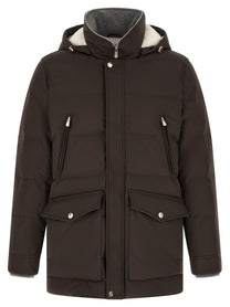 Brunello Cucinelli Quilted Parka Brown