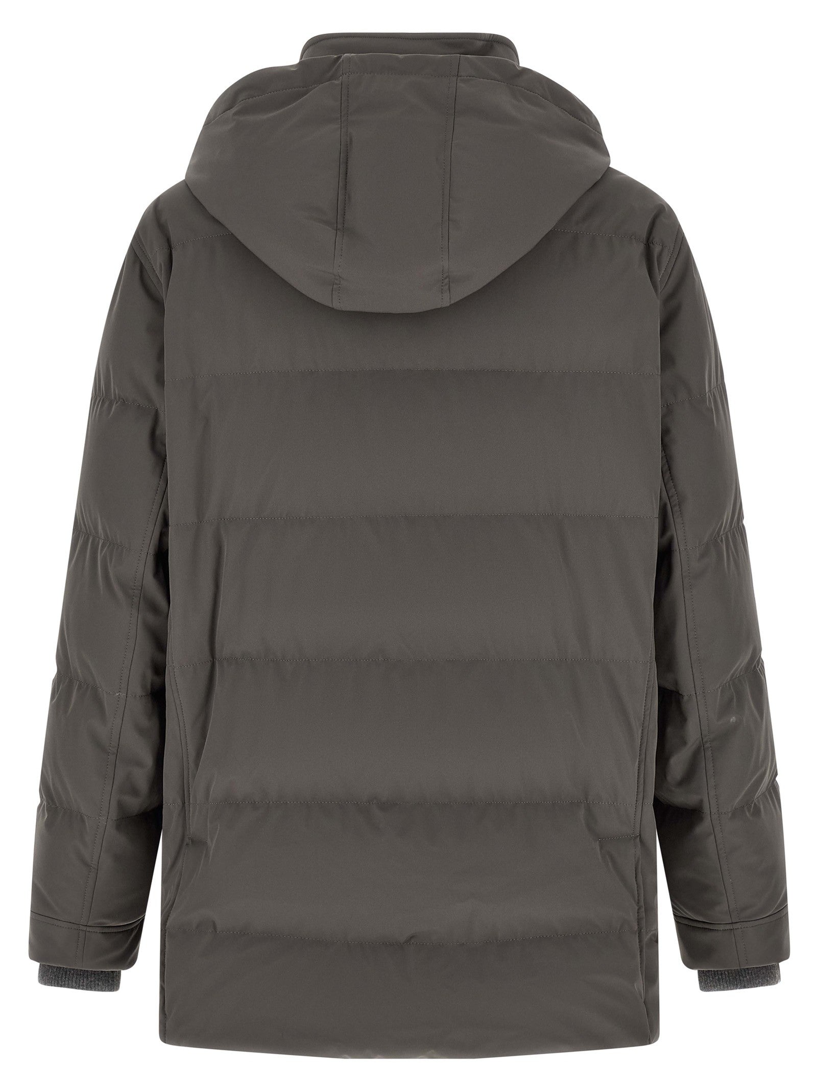 Brunello Cucinelli Quilted Parka Grey
