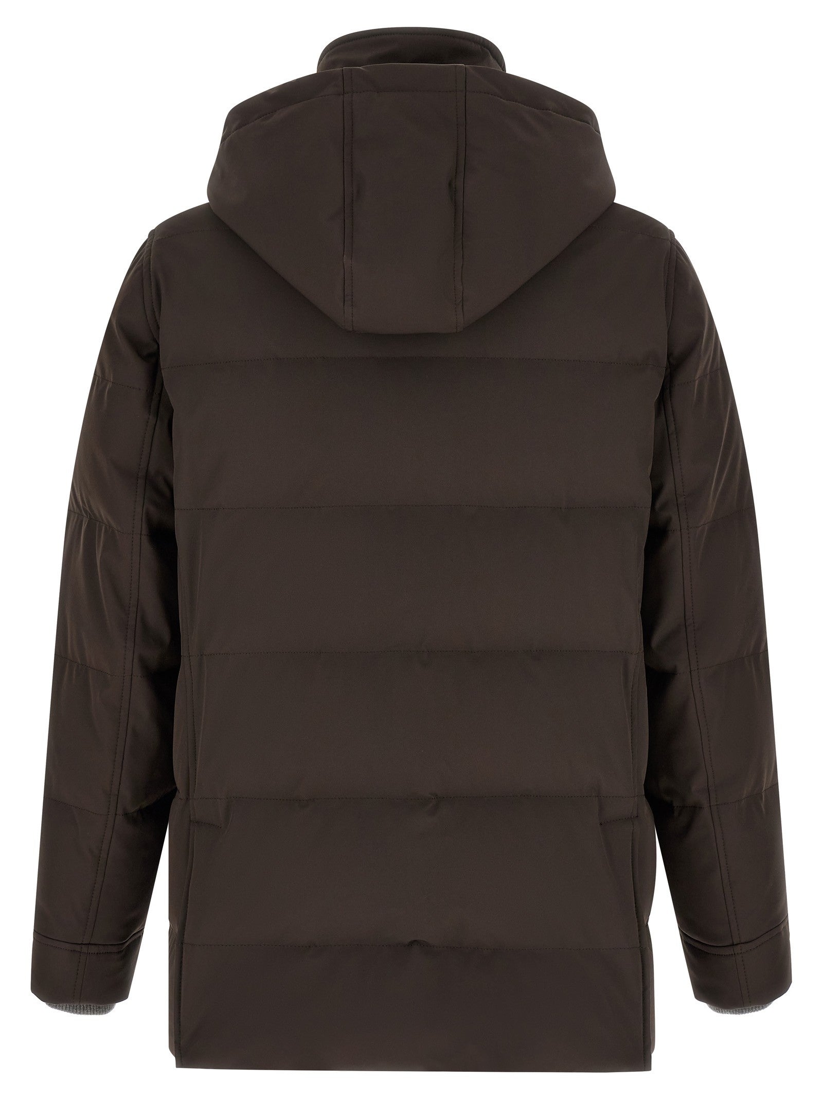 Brunello Cucinelli Quilted Parka Brown