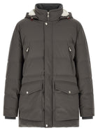 Brunello Cucinelli Quilted Parka Grey