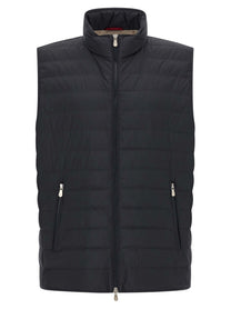Brunello Cucinelli Quilted Vest Blue