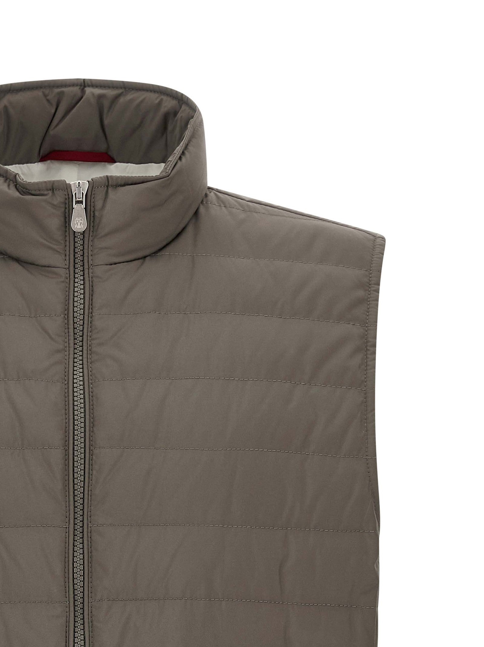 Brunello Cucinelli Quilted Vest Green