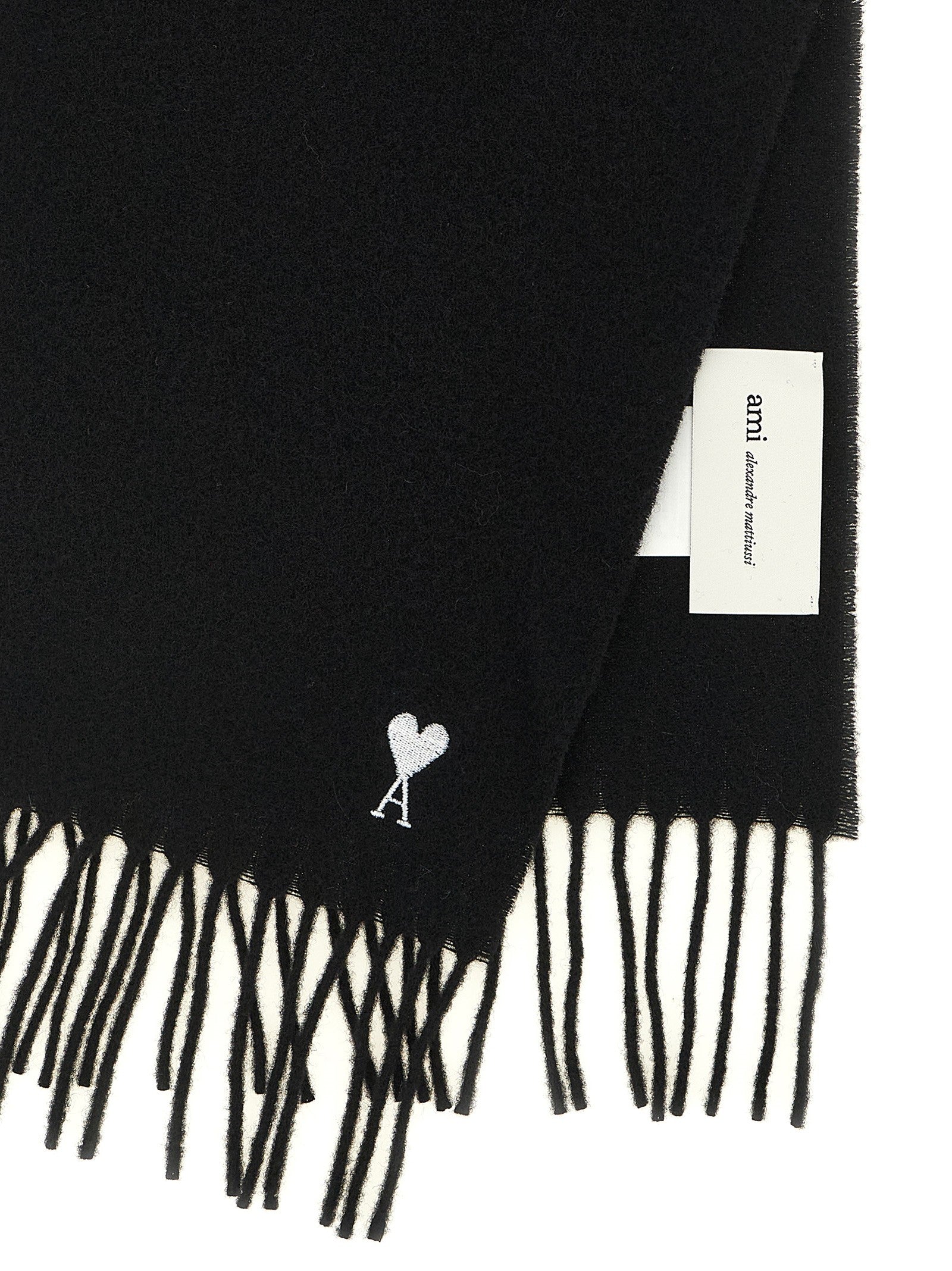 Ami Paris Quota Scarf Black