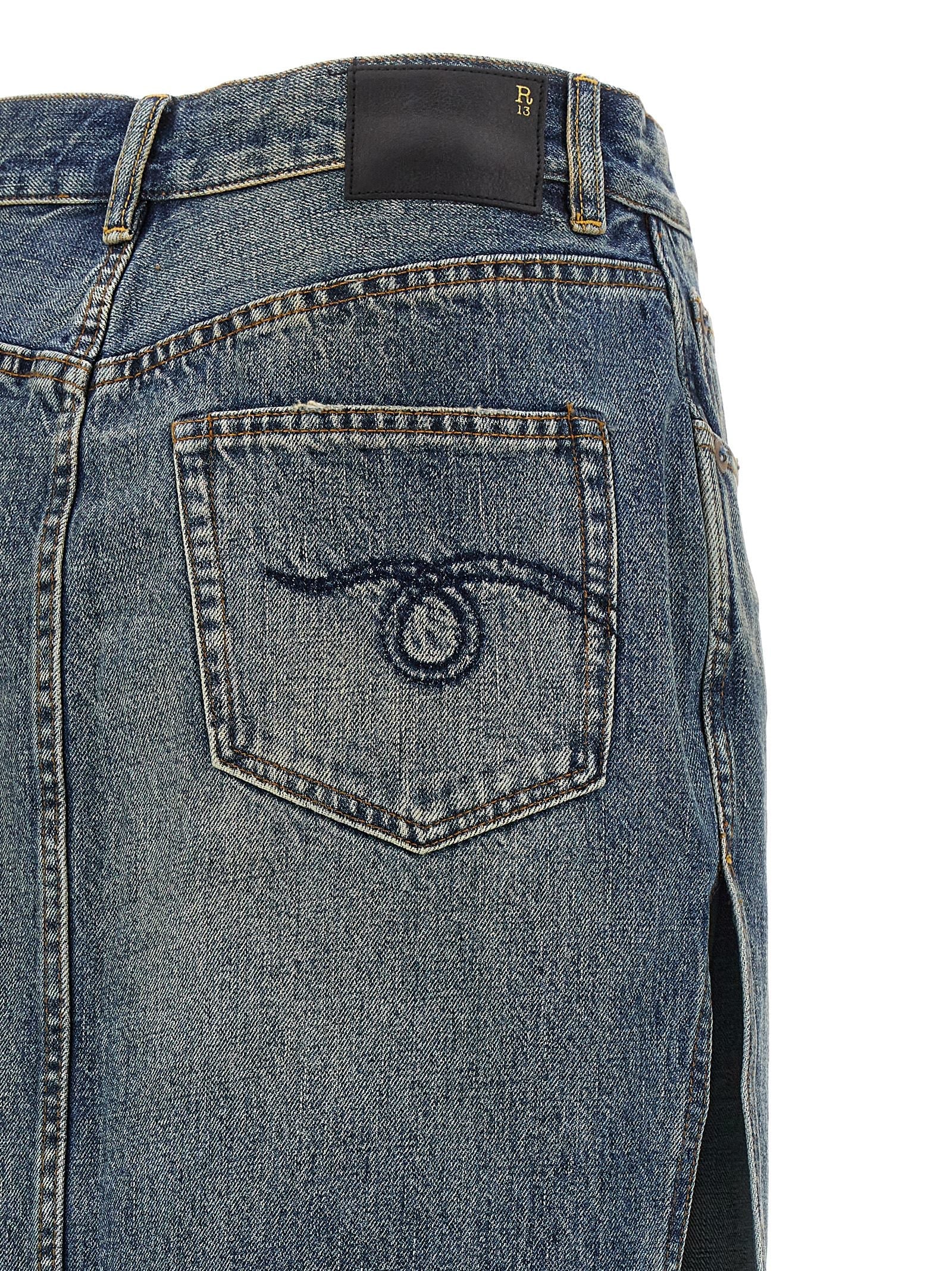 R13 - R13 - ’Devon Side Slit’ skirt - Women’s Clothing