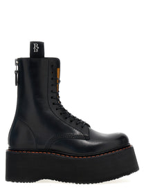 R13 Stack Boots Black
