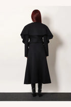 R2W Women's Catran Midi Wool and Cashmere Skirt Black, view 3
