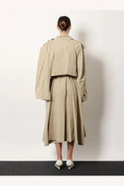 R2W Women's Lumira Linen and Cotton Trench Beige, view 4