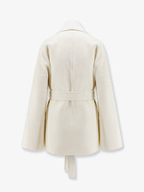R2W Women's Marena Wool and Cashmere Coat White, view 2