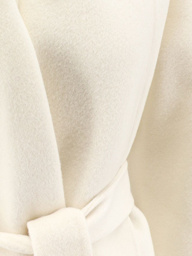 R2W Women's Marena Wool and Cashmere Coat White, view 3