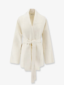 R2W Women's Marena Wool and Cashmere Coat White