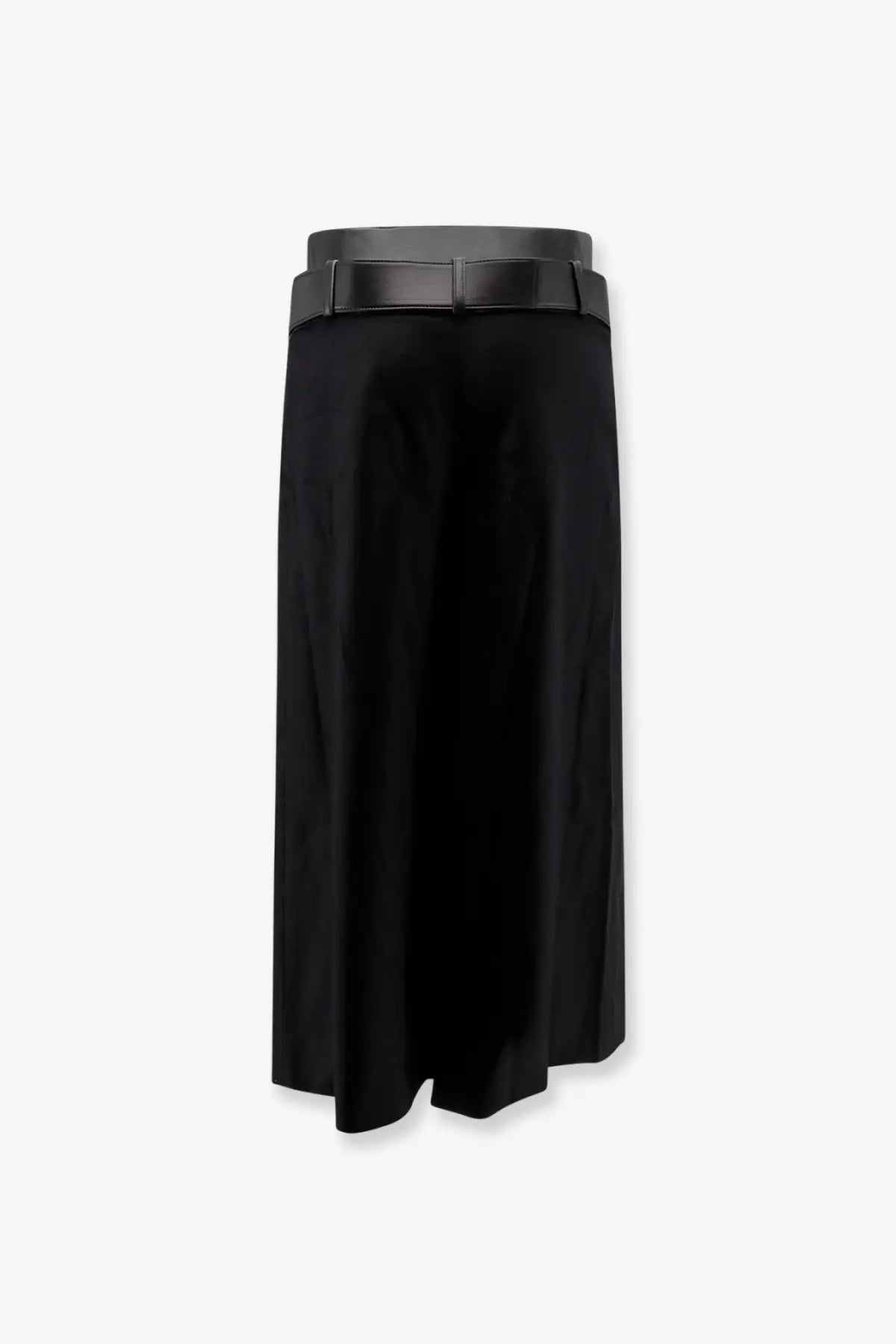 R2W Women's Nayla Pleated Wool Trousers Skirt Black, view 4