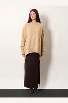 R2W Women's Nicolas Wool and Cashmere Sweater Beige, view 2