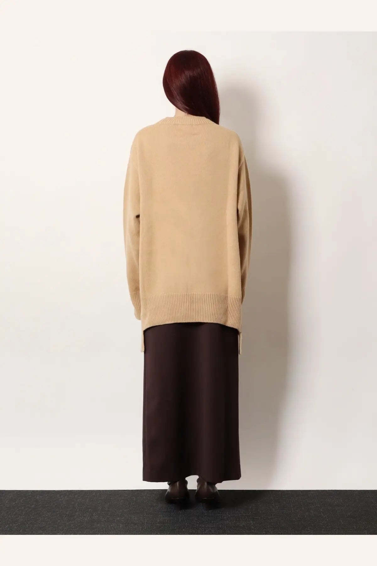 R2W Women's Nicolas Wool and Cashmere Sweater Beige, view 3