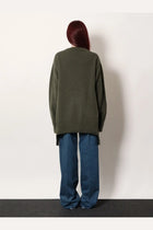 R2W Women's Nicolas Wool and Cashmere Sweater Green, view 3