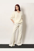 R2W Women's Vonnie Wool Trousers White, view 2