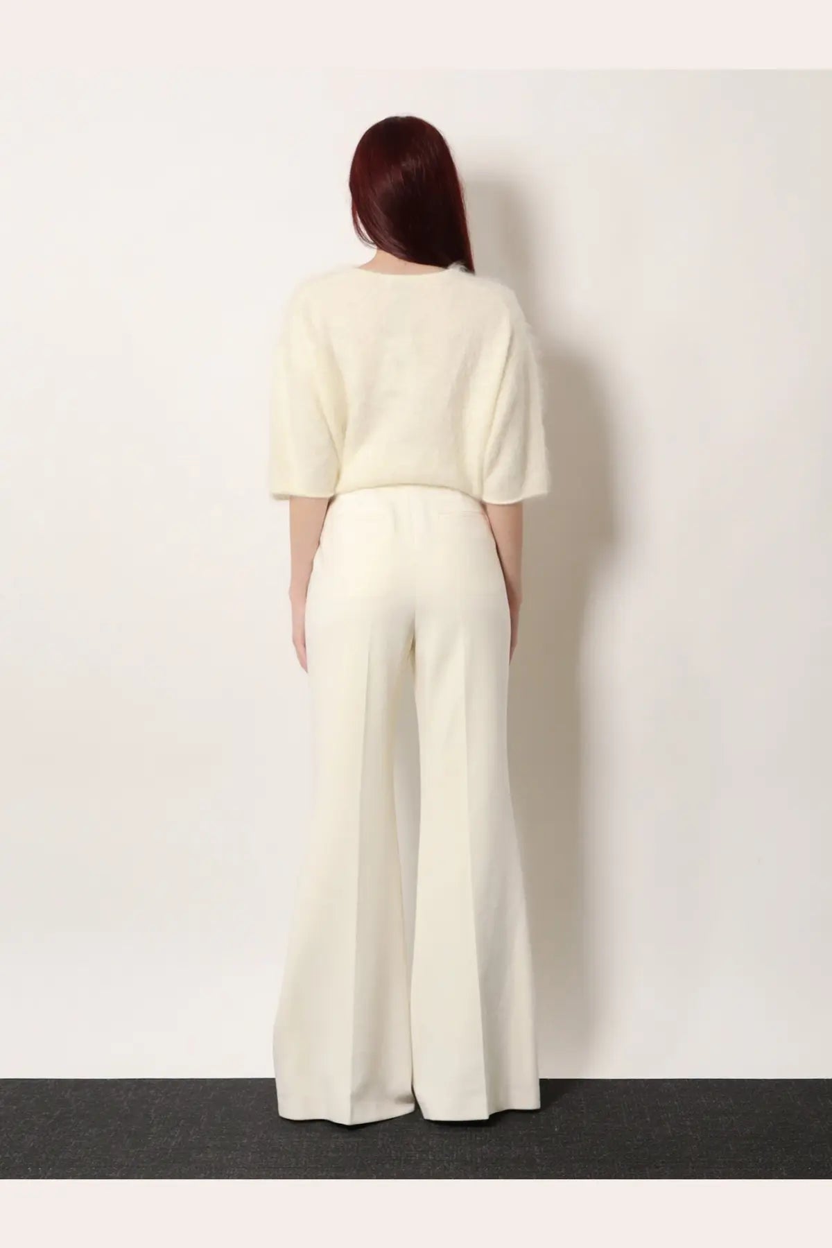 R2W Women's Vonnie Wool Trousers White, view 3