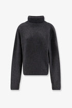 R2W Women's Wool and Cashmere Turtleneck Grey
