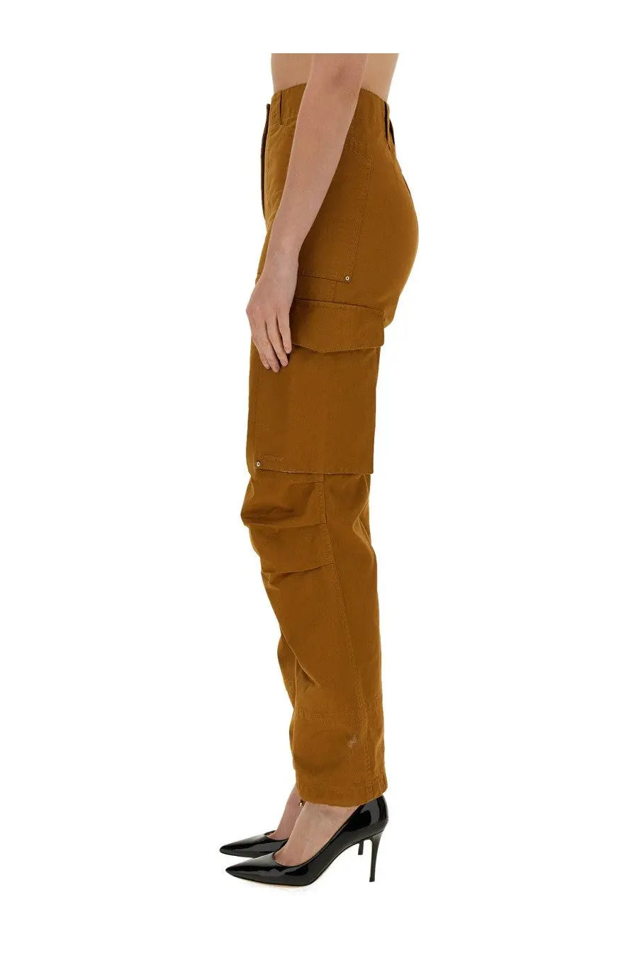Rabanne Women's Cotton Pants Beige, view 4
