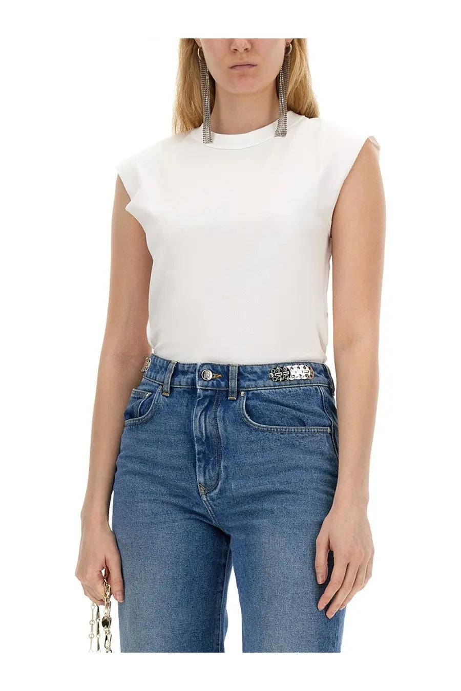Rabanne Women's Cotton Shirt White, view 4