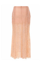 Rabanne Women's Lace Midi Skirt Blue, view 2