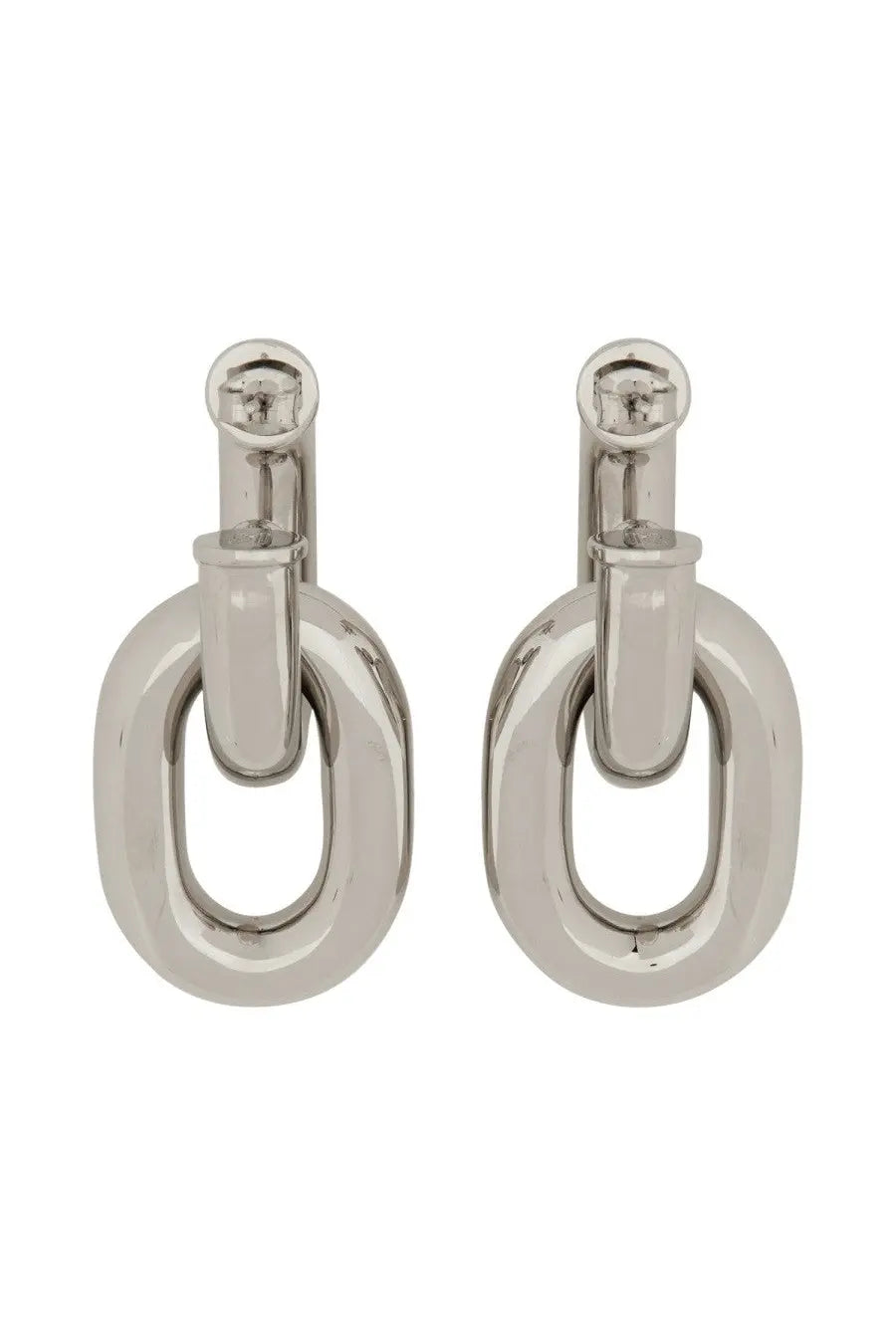 Rabanne Women's Doppio Cerchio XL Link Earrings Silver, view 3