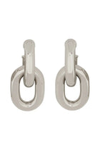 Rabanne Women's Doppio Cerchio XL Link Earrings Silver