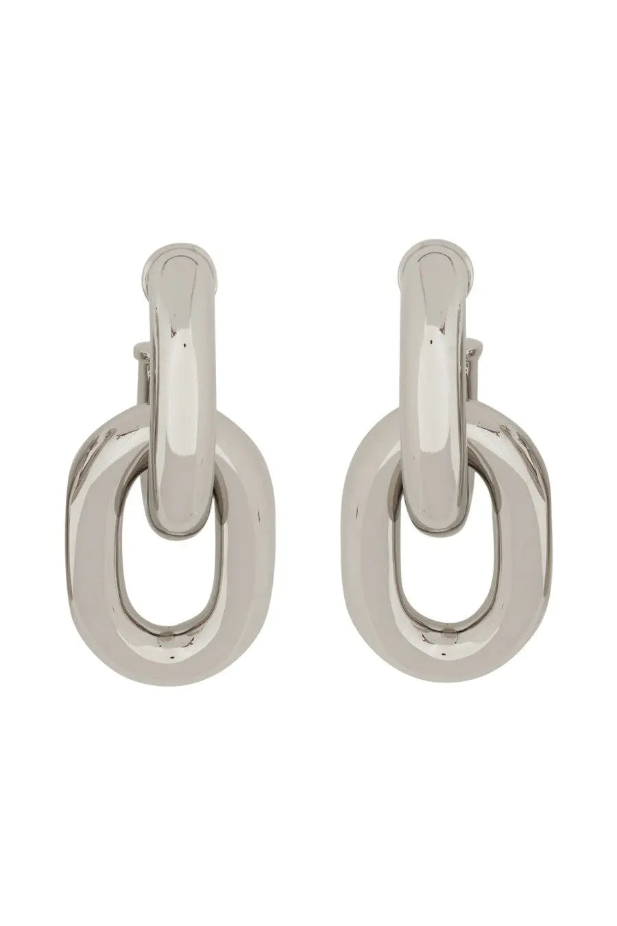 Rabanne Women's Doppio Cerchio XL Link Earrings Silver