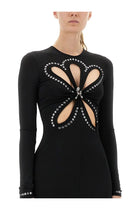 Rabanne Women's Second Skin Effect Long Dress Black, view 4