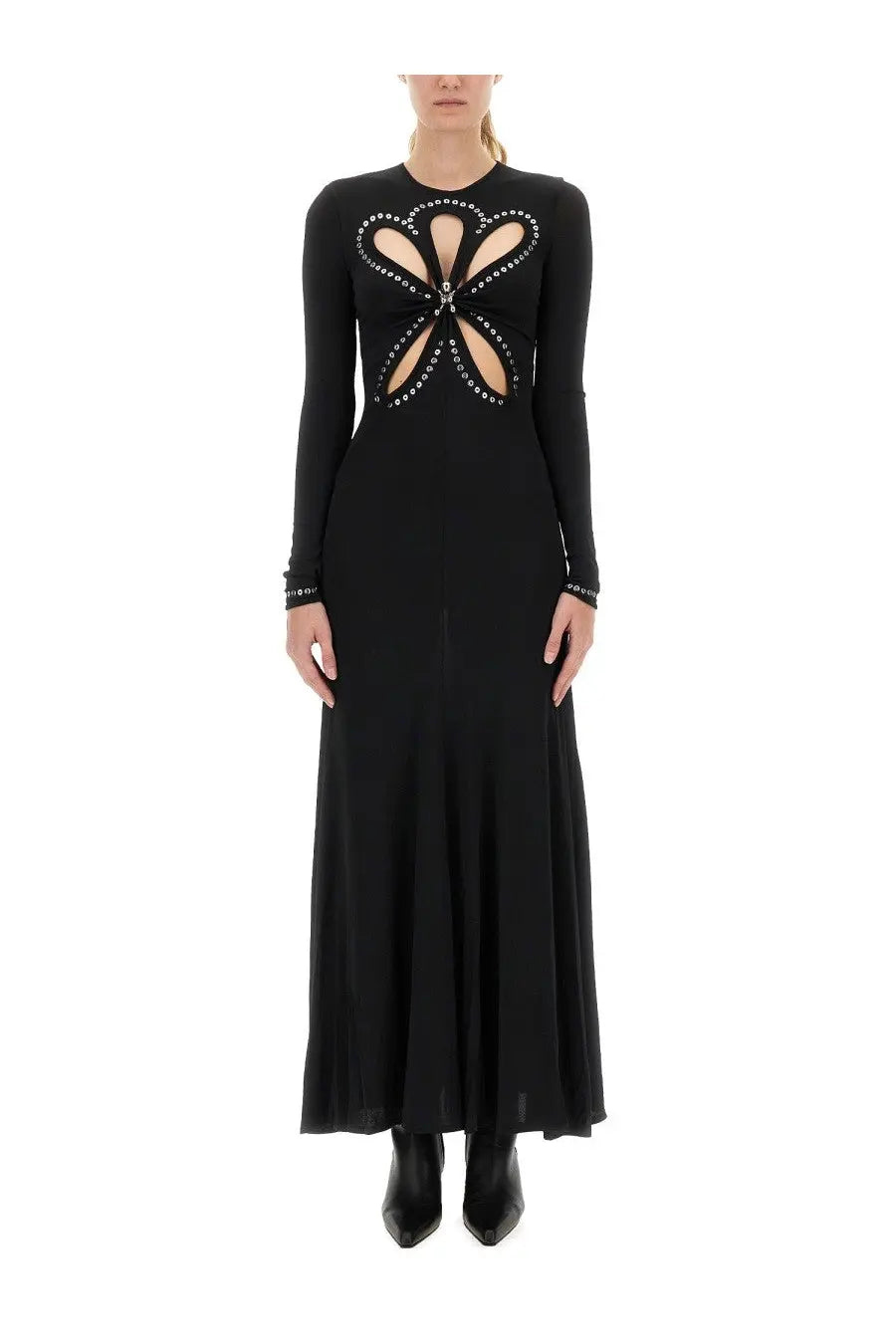 Rabanne Women's Second Skin Effect Long Dress Black